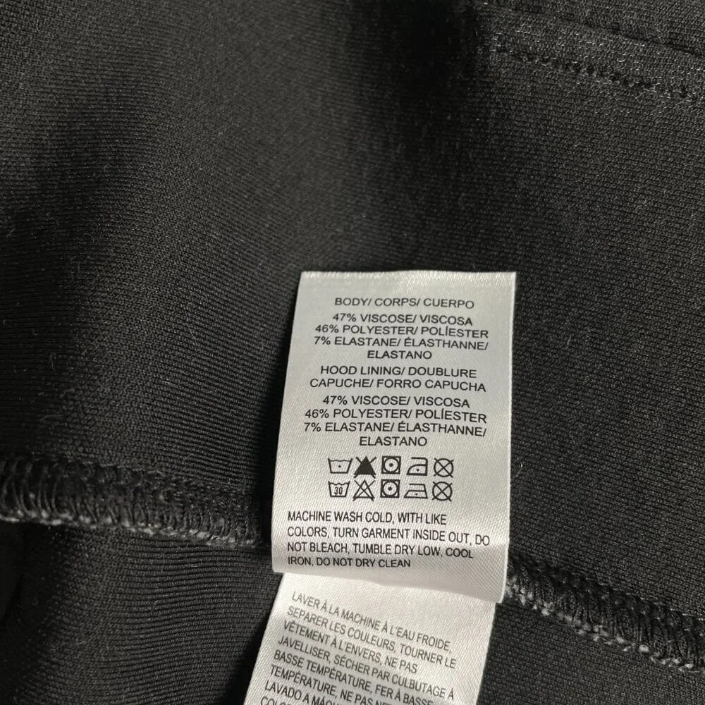 Lucky Brand LUCKY Zip Hoodie Women’s S Gray Full Zip Embossed Logo Soft Stretch